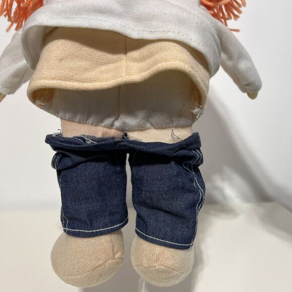 Sunny Toys 16” Orange Yarn Hair Girl White Top Glove Puppet Full Body Vintage - Picture 10 of 11